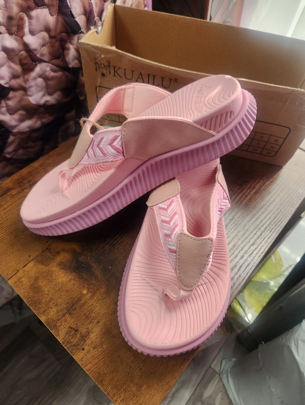 Nib Kuailu Sandals Size 8.5 - Picture 3 of 8